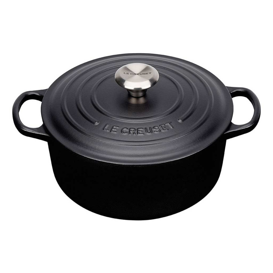 фото Кастрюля 24см 4,2л le creuset (матовый черный)