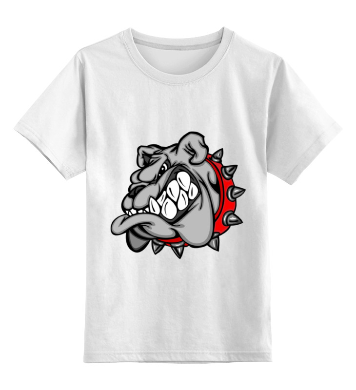 Детская футболка Printio Бульдог цв.белый р.128 пелагия и белый бульдог