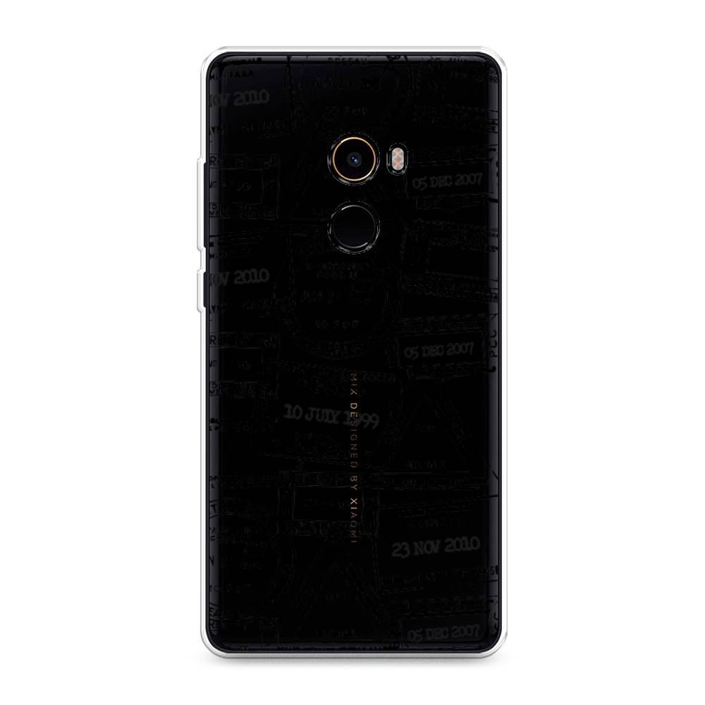 

Чехол на Xiaomi Mi Mix 2 "Visa stamps 2", Белый;черный;серый, 32550-2