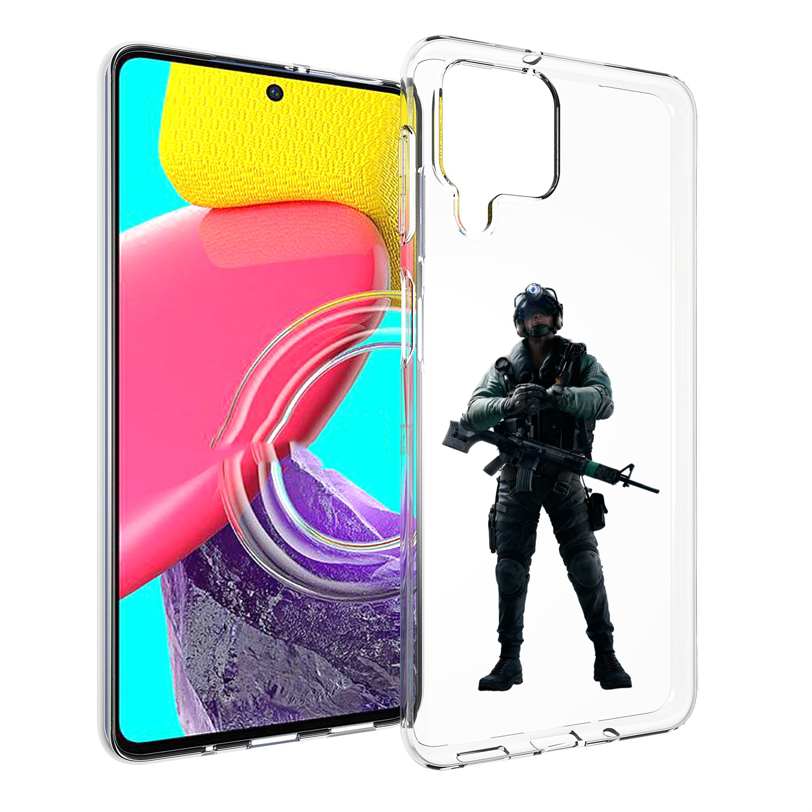 

Чехол Mypads Tom-Clancy'S-Rainbow-Six-2 Для Samsung Galaxy M53 (Sm-M536), Прозрачный, Tocco