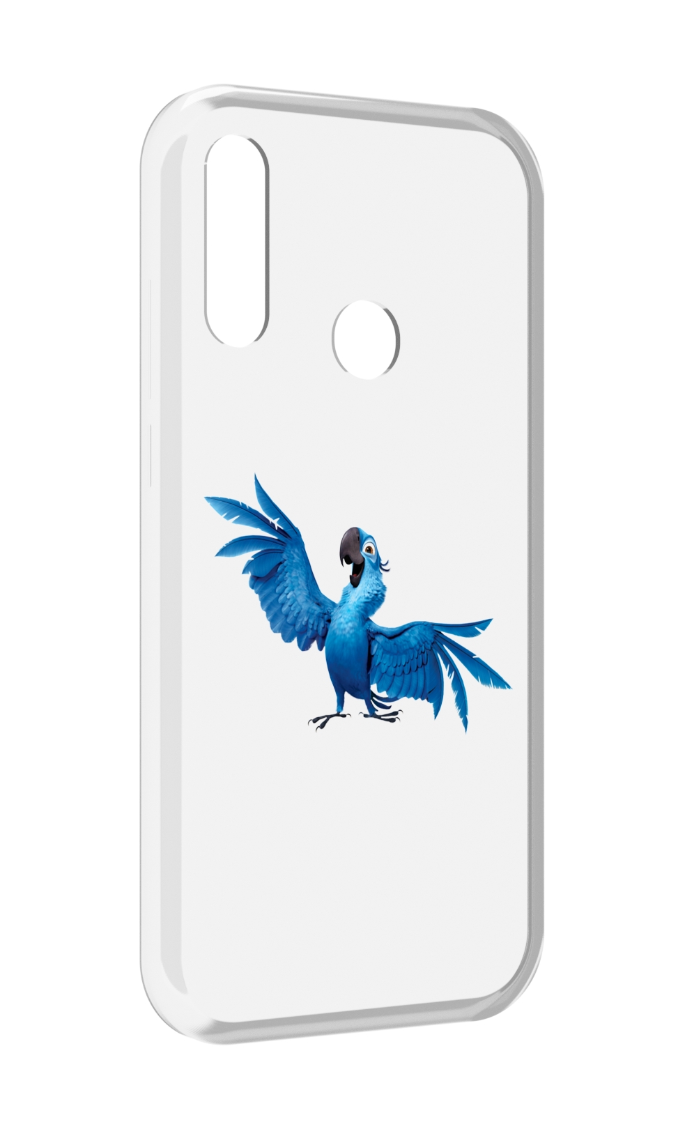 

Чехол MyPads голубой-попугайчик для Lenovo Z6 Pro Youth Edition / Z6 Pro Lite, Прозрачный, Tocco