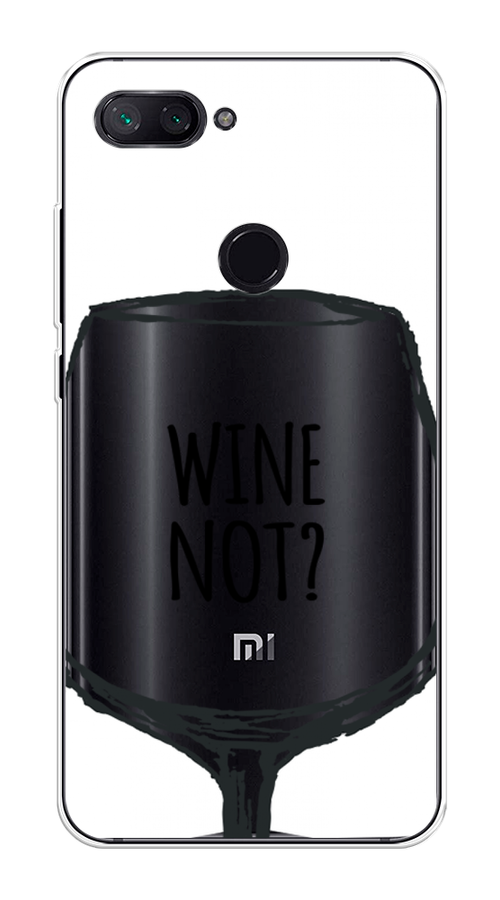 

Чехол на Xiaomi Mi 8 Lite (Youth Edition) "Wine not white", Белый, 34550-6