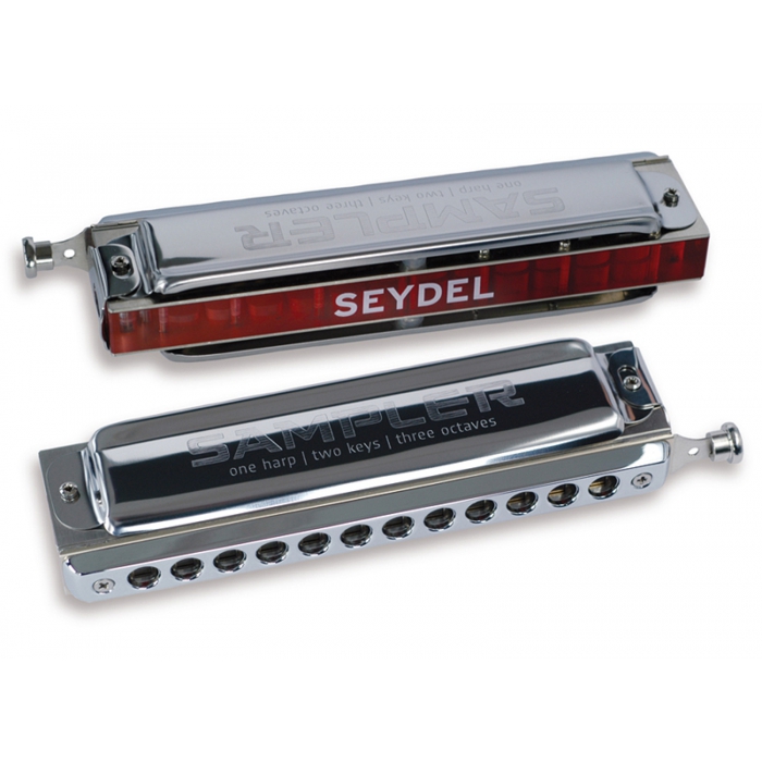 

Губная гармошка, Seydel Sohne Sampler CG 24480CG, Серебристый;красный