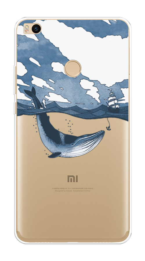 

Чехол на Xiaomi Mi Max 2 "Большой кит", Синий, 32150-1