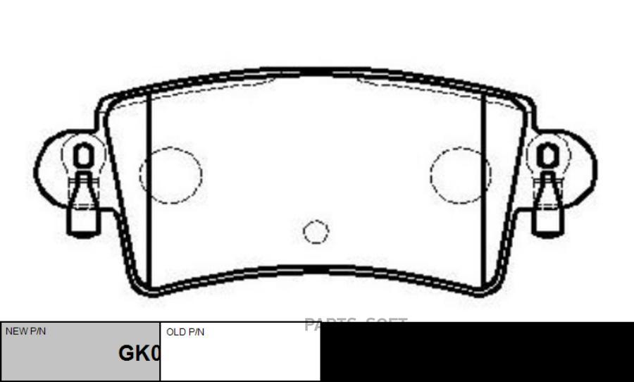 

Тормозные колодки Ctr дисковые CKG31