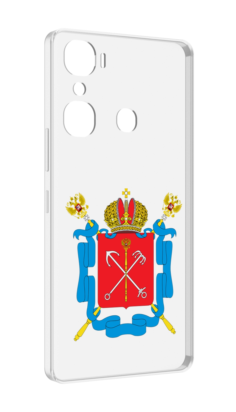 

Чехол MyPads герб-санкт-петербург для Infinix Hot 12 Pro, Прозрачный, Tocco