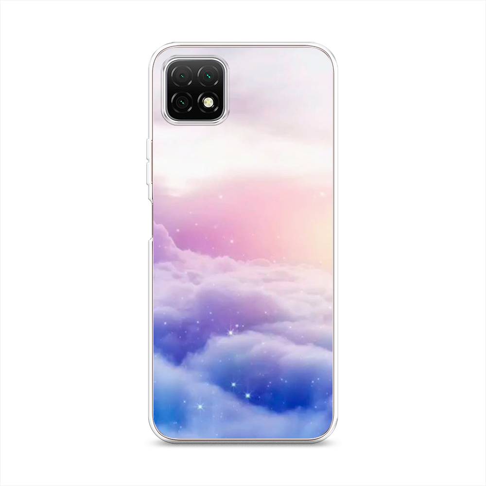 

Чехол на Wiko T3 "Небеса", Голубой;белый;розовый, 3400150-2