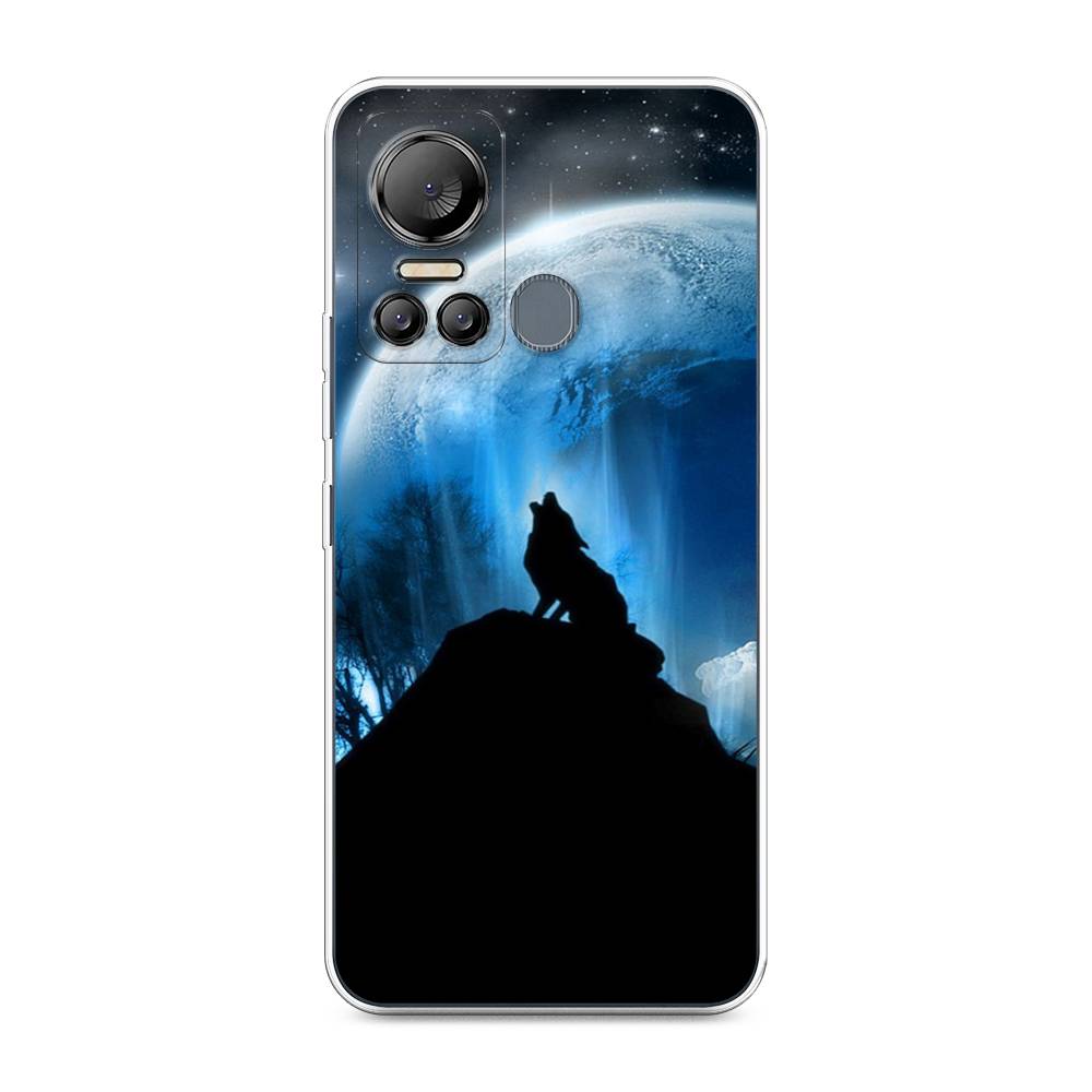 

Чехол на Itel Vision 5 "Волк 2", Синий;черный;белый, 3201050-1