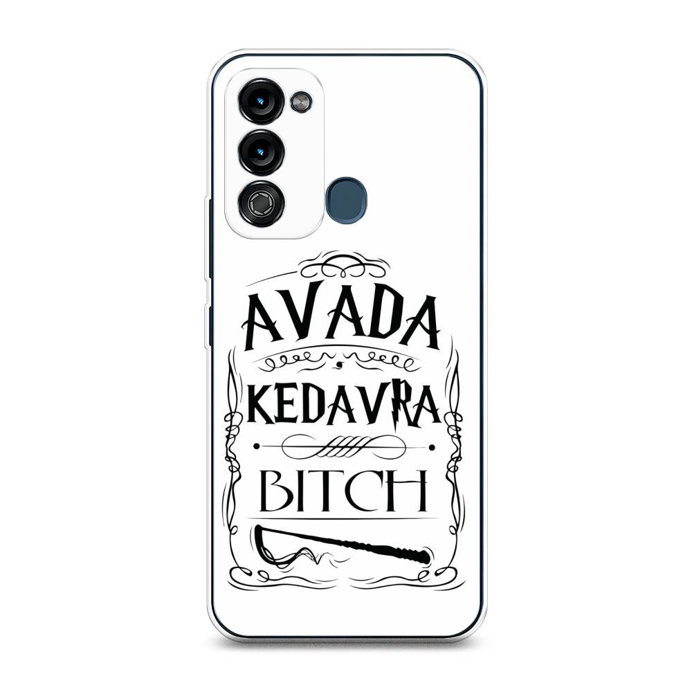 

Чехол на Itel Vision 3 "Avada kedavra bitch", Белый;серый;черный, 3200850-6
