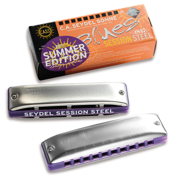 

10301A-S Session Steel Summer Edition A Губная гармошка, Seydel Sohne, Серебристый