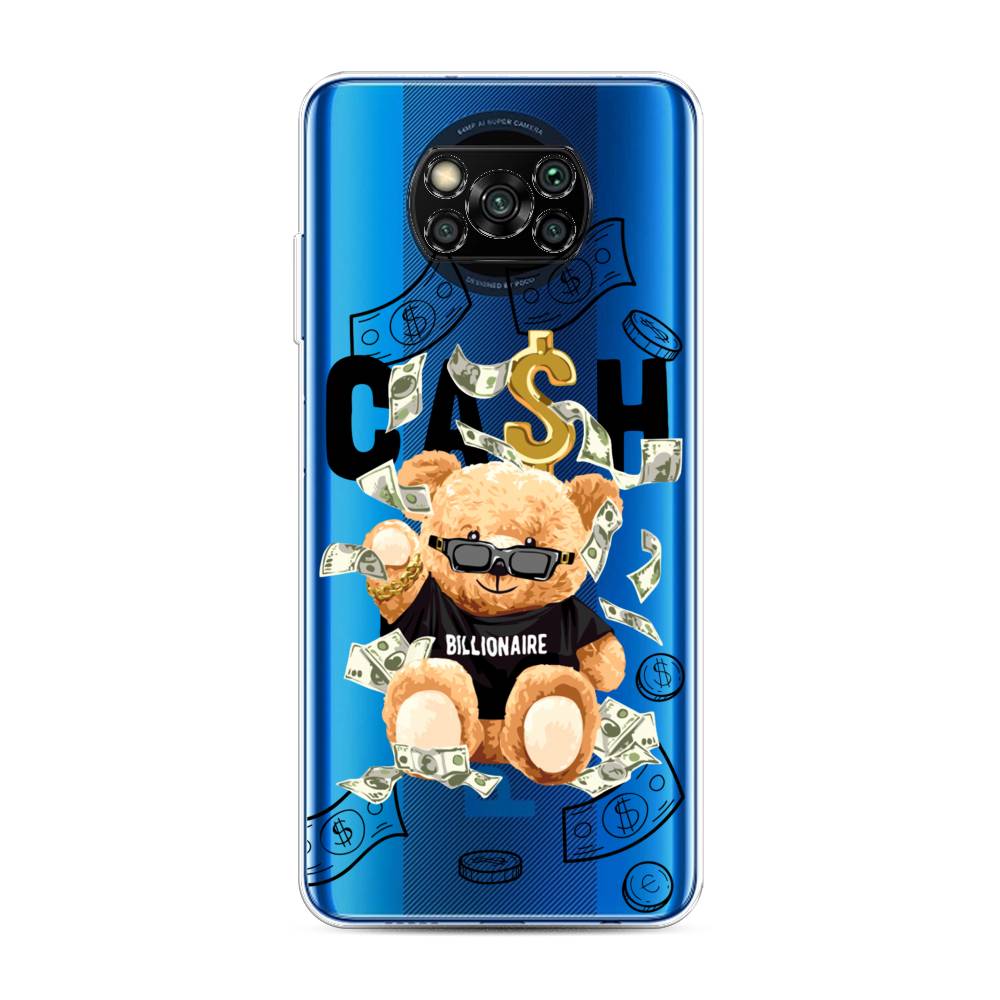 

Чехол на Xiaomi Poco X3 "Big cash", Черный;серый;бежевый, 39250-6