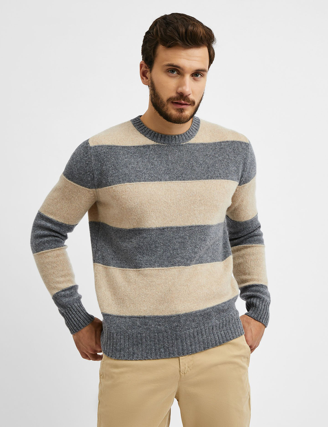

Джемпер мужской United Colors of Benetton 21A_103MK1N24 разноцветный 2XL