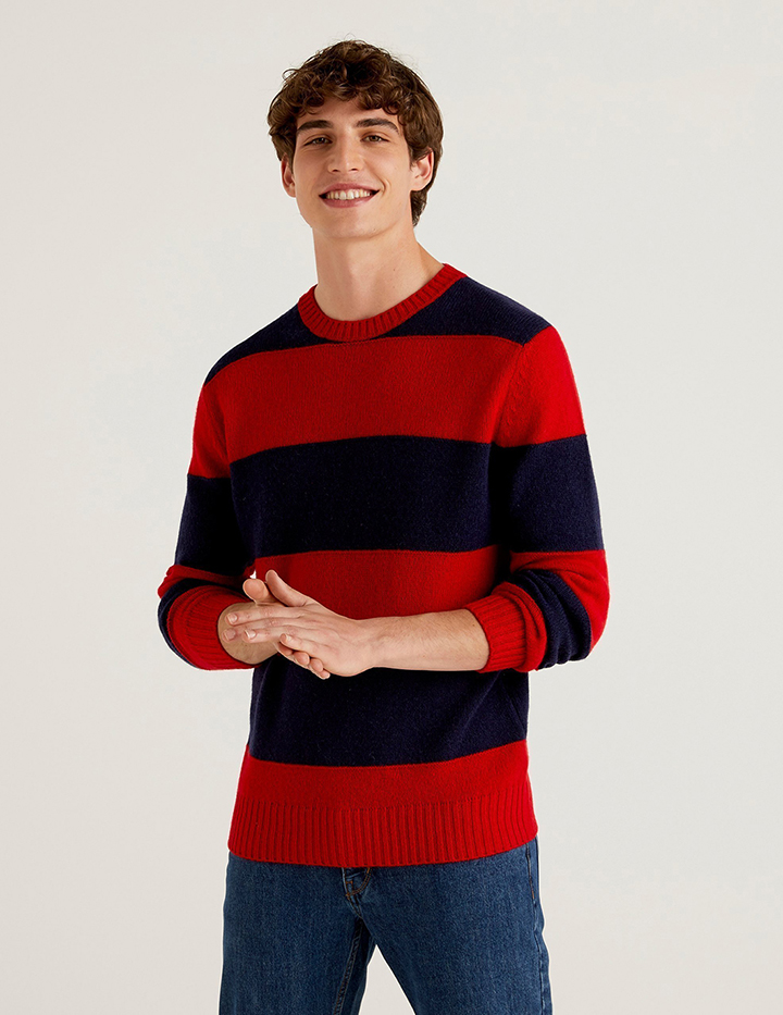 

Джемпер мужской 21A_103MK1N24 United Colors of Benetton разноцветный S, 21A_103MK1N24