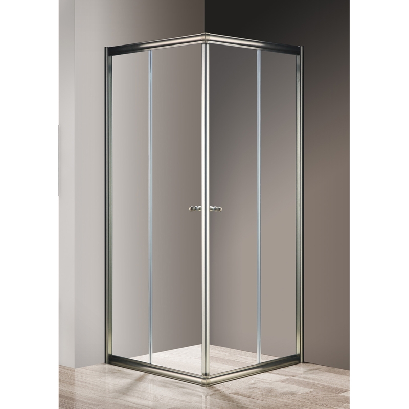 Cezares Giubileo A-2 90x90 Shower Corner, Model GIUBILEO-A-2-90-SCORREVOLE-C in Bronze