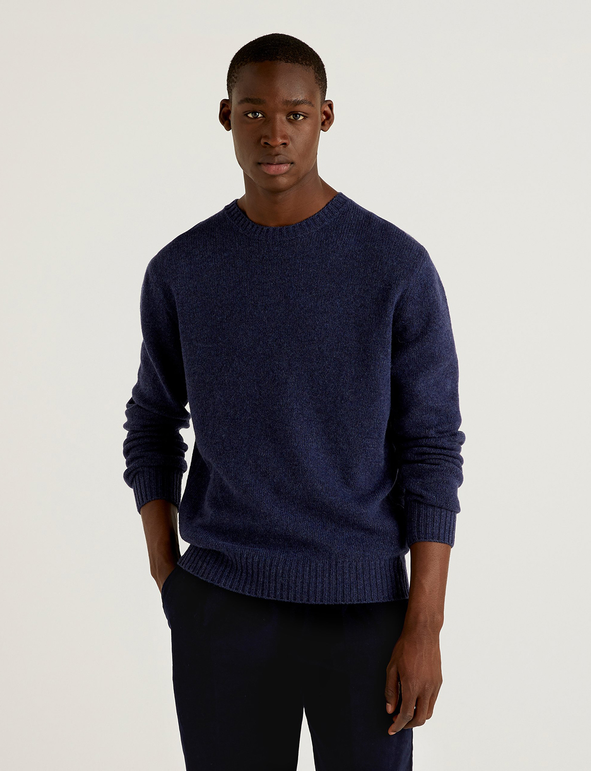 

Джемпер мужской United Colors of Benetton 21A_103MK1N24 синий XS, 21A_103MK1N24