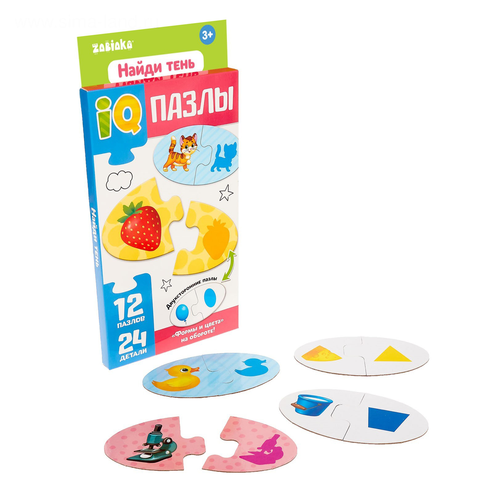 

Парные пазлы Puzzle Time IQ Найди тень, 24 детали 4503217