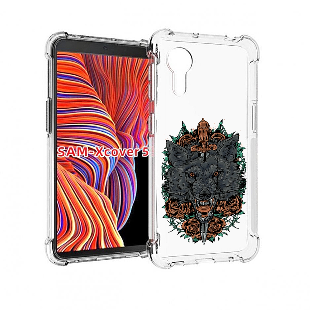 

Чехол MyPads красивый злой волк для Samsung Galaxy Xcover 5, Прозрачный, Tocco