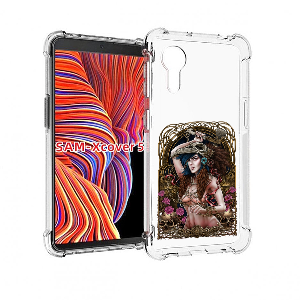 

Чехол MyPads красивая девушка рисунок для Samsung Galaxy Xcover 5, Прозрачный, Tocco