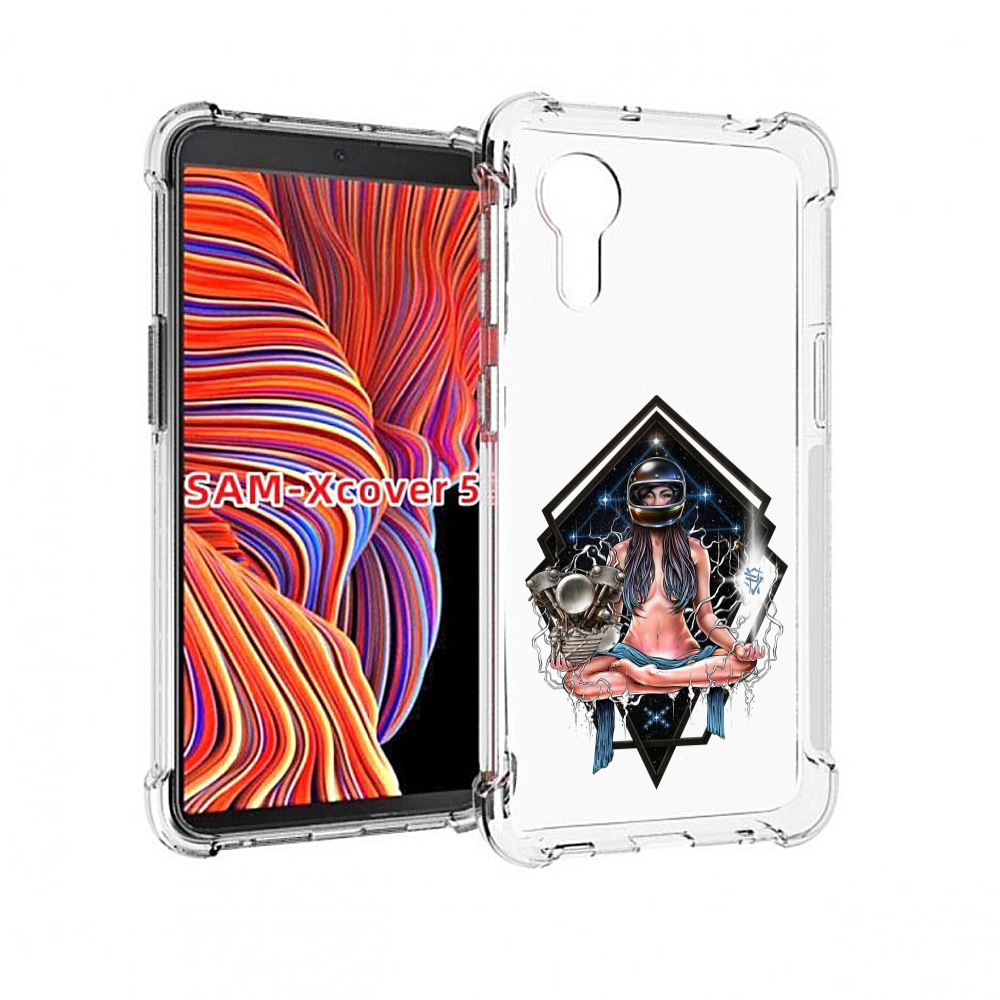 

Чехол MyPads красивая девушка в шлеме для Samsung Galaxy Xcover 5, Прозрачный, Tocco