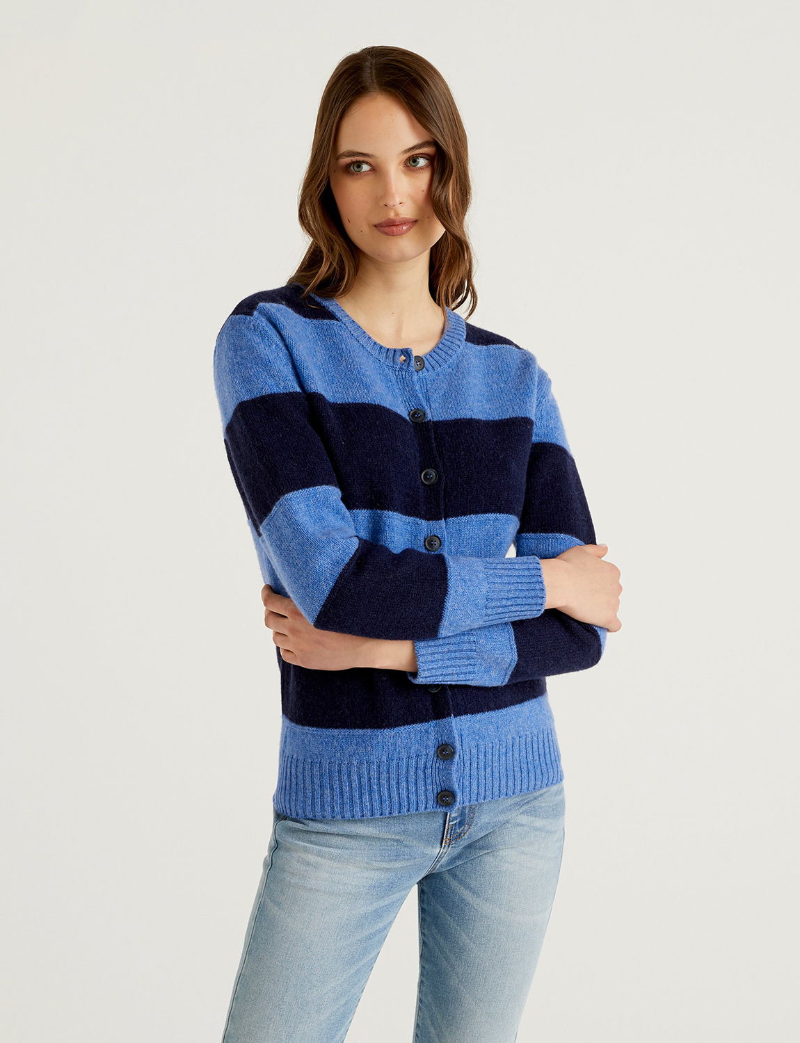 

Кардиган женский United Colors of Benetton 21A_103ME5582 разноцветный XL