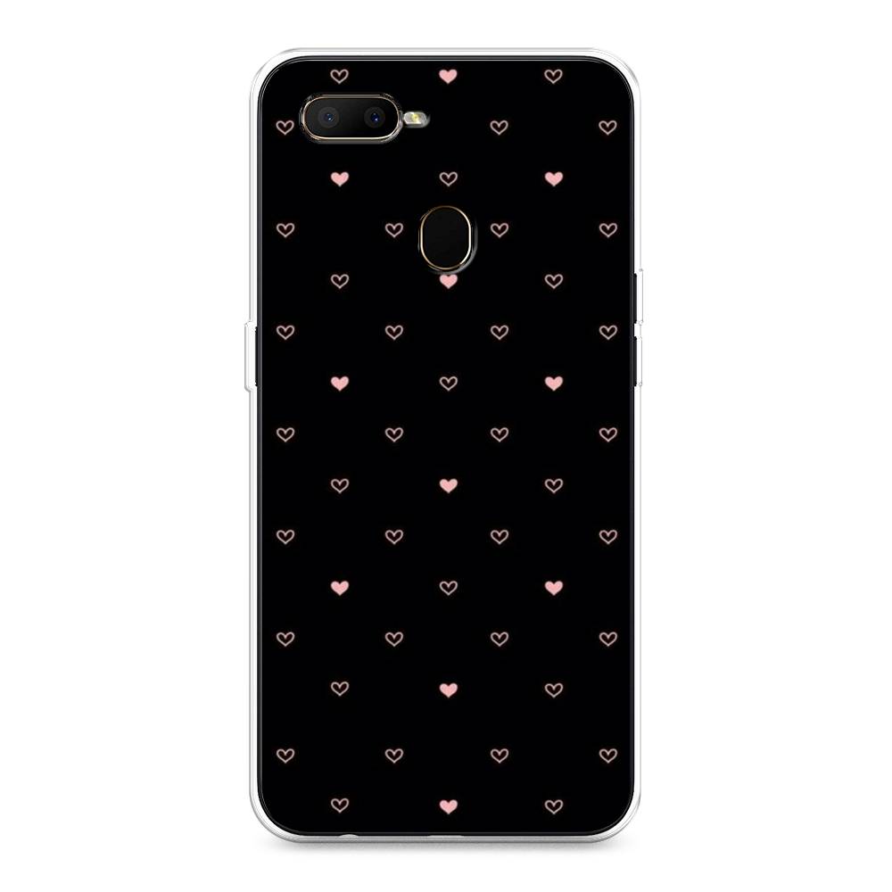 

Чехол Awog на Oppo A5s "Черный фон и сердечки", Разноцветный, 252350-3