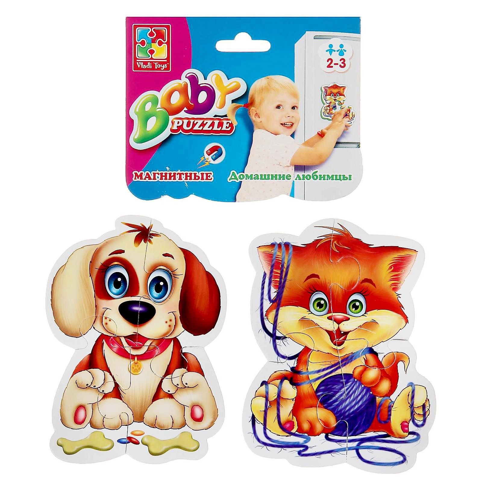

Магнитный пазл Vladi Toys Домашние любимцы 898612