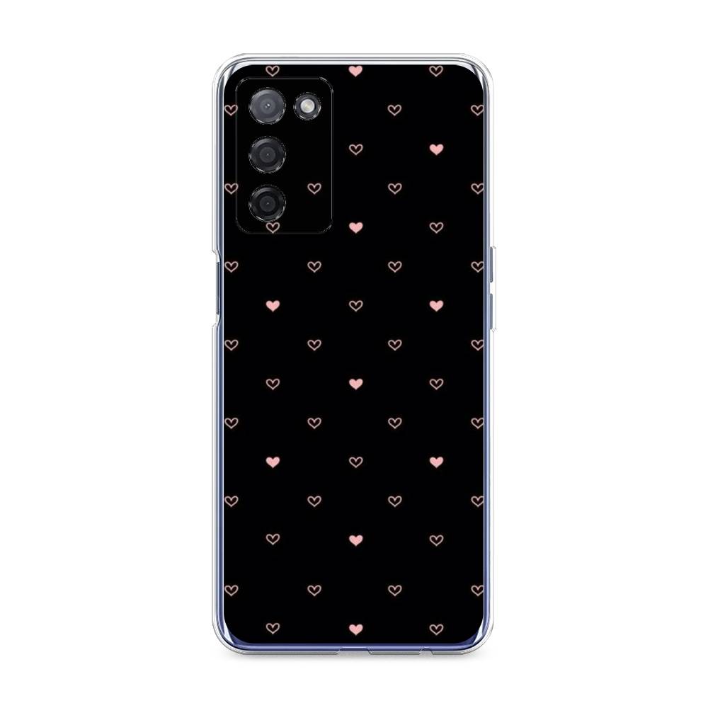 

Чехол Awog на Oppo A55 5G "Черный фон и сердечки", Разноцветный, 256250-3