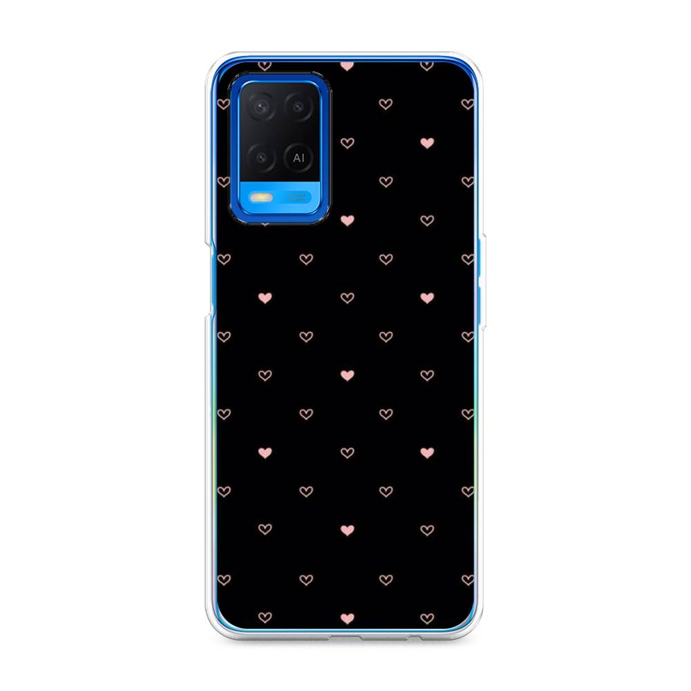 

Чехол Awog на Oppo A54 "Черный фон и сердечки", Разноцветный, 256150-3