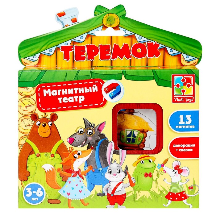 

Магнитный театр Теремок + сказка в ассортименте 171857