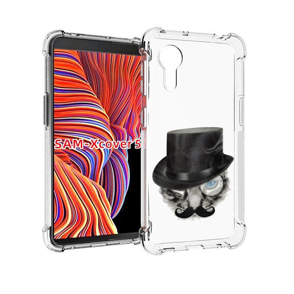 Чехол MyPads интелегентный кот для Samsung Galaxy Xcover 5