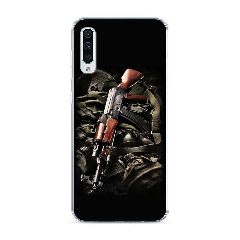 фото Силиконовый чехол "автомат" на samsung galaxy a50 awog