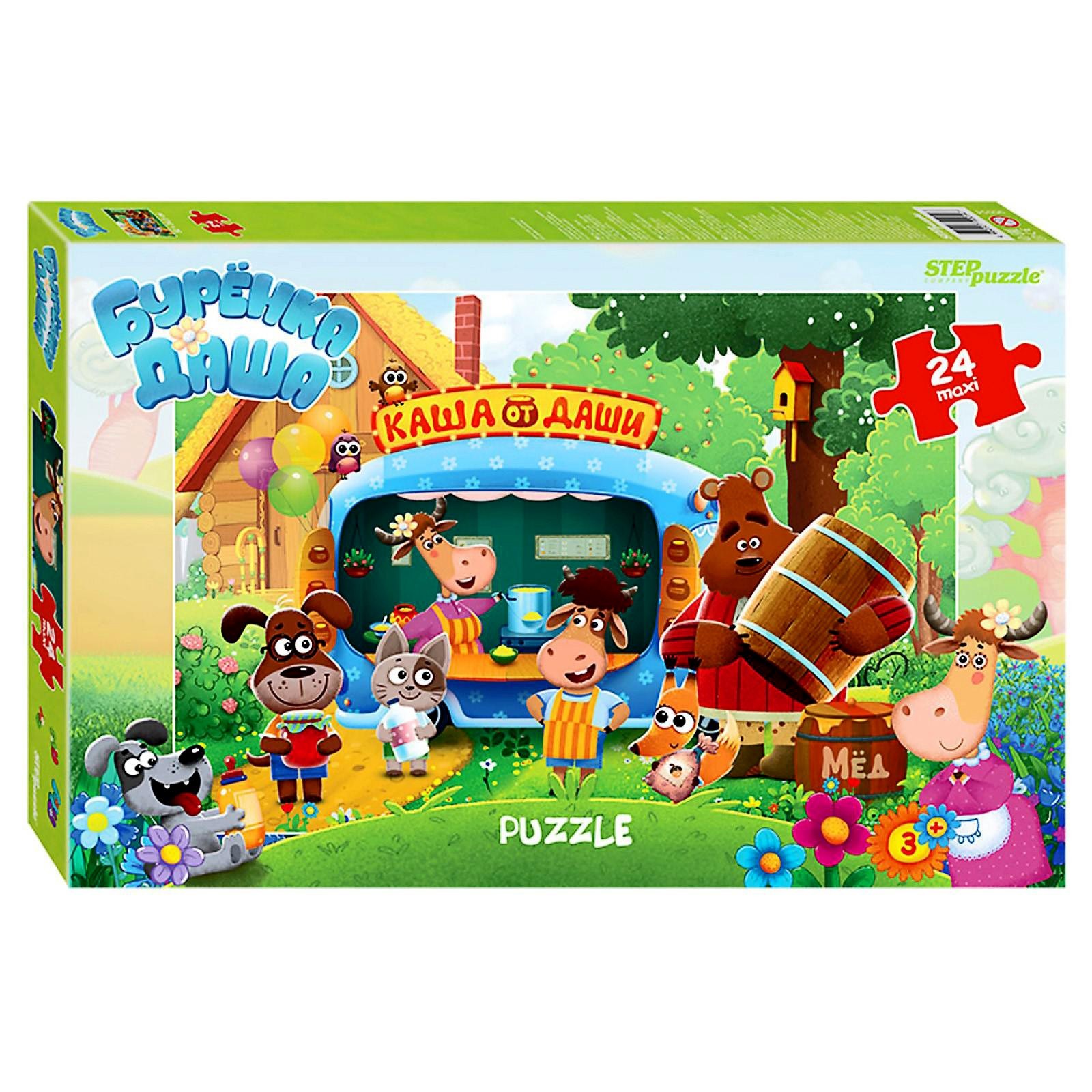 

Макси-пазл Step Puzzle Бурёнка Даша, 24 элемента 4620736