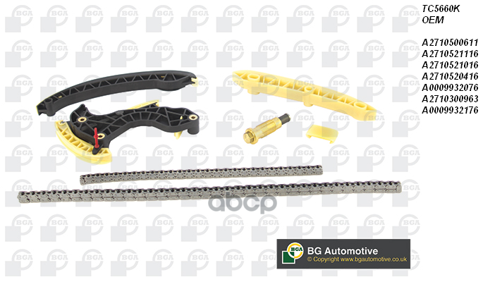 

К-Кт Цепи Грм Mercedes-Benz E-Class (W212) [M 271.958] 2011-2015 Bga арт. TC5660K