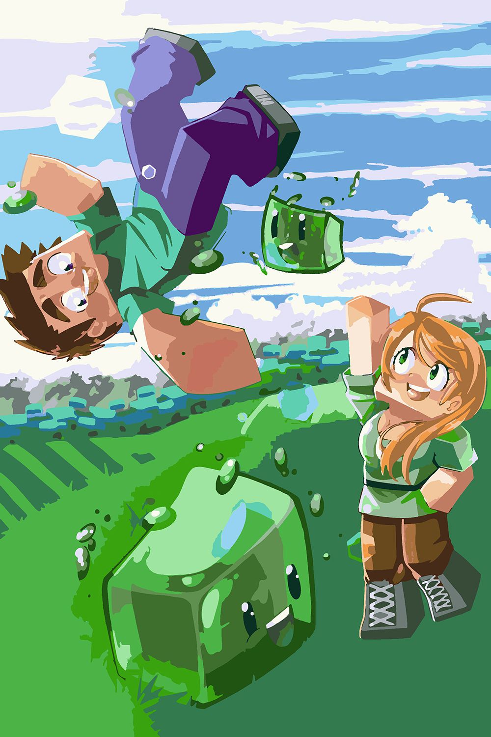 

Картина по номерам Красиво Красим Minecraft, 100 х 150 см, Minecraft