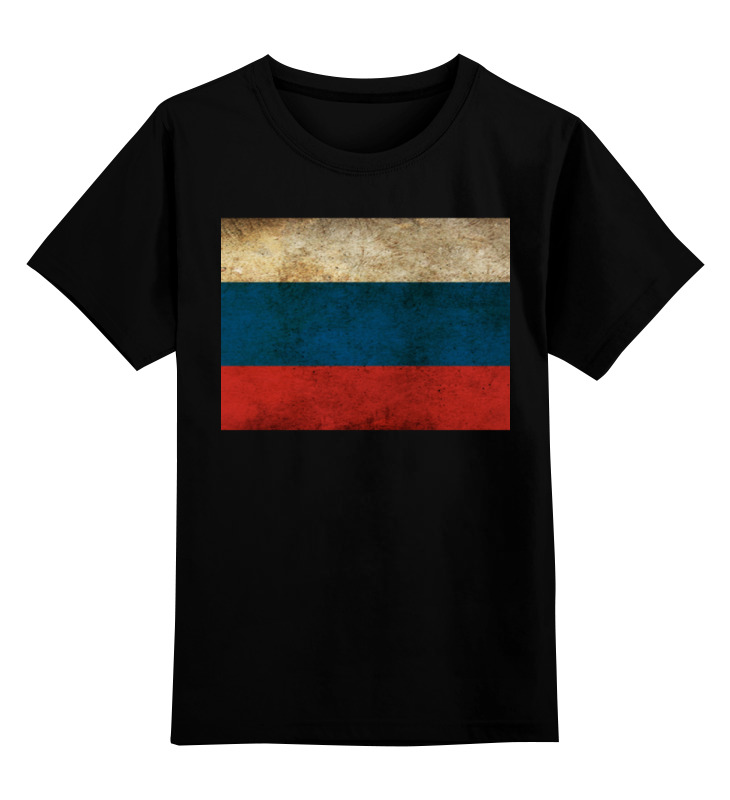 

Детская футболка Printio Россия цв.черный р.128, 0000000768080