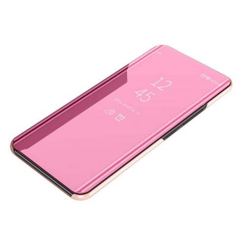 фото Чехол-книжка mypads для redmi k30 с дизайном clear view cover серебристый