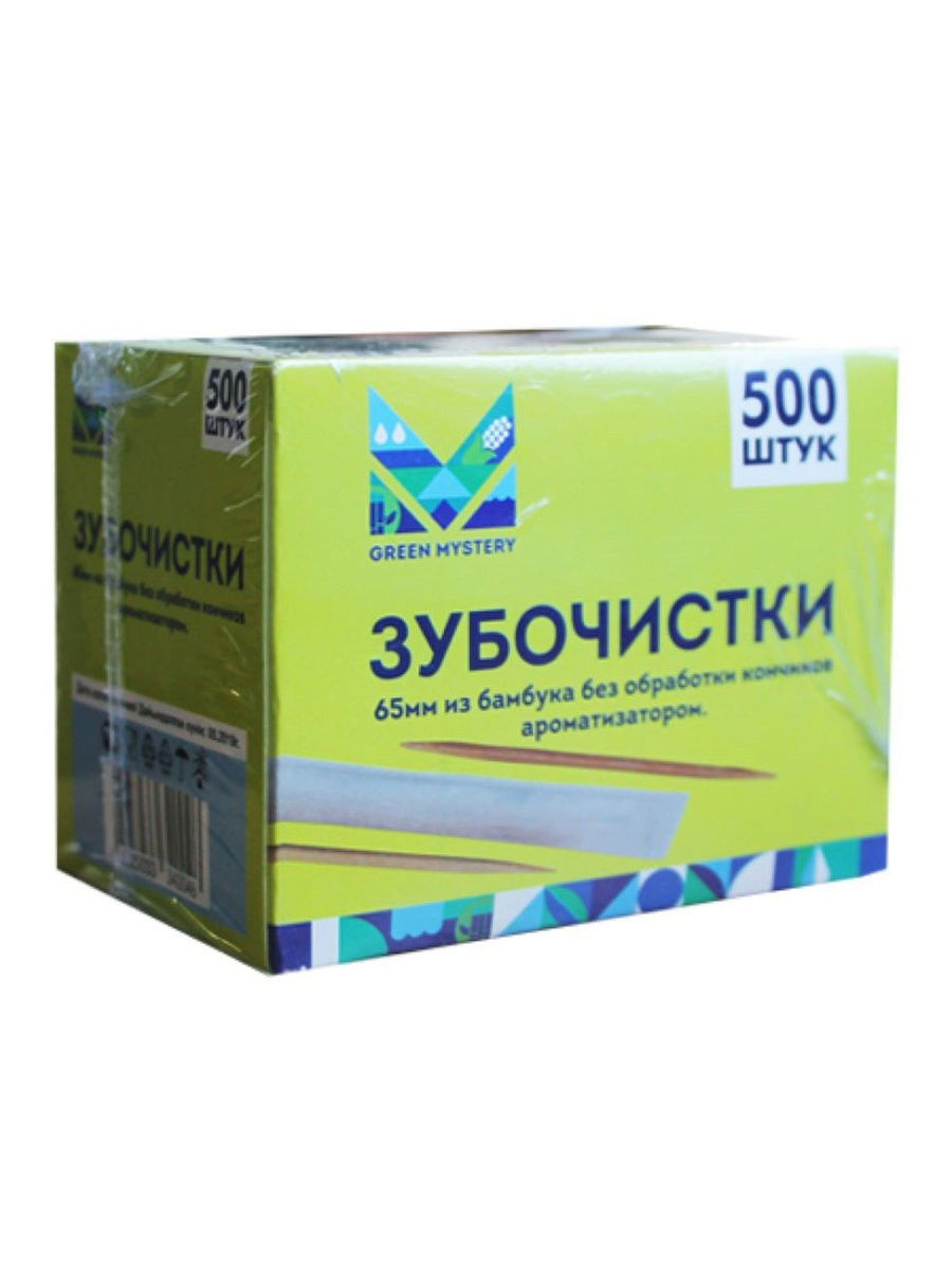 

Зубочистки Green Mystery бамбук 65 мм 500 шт