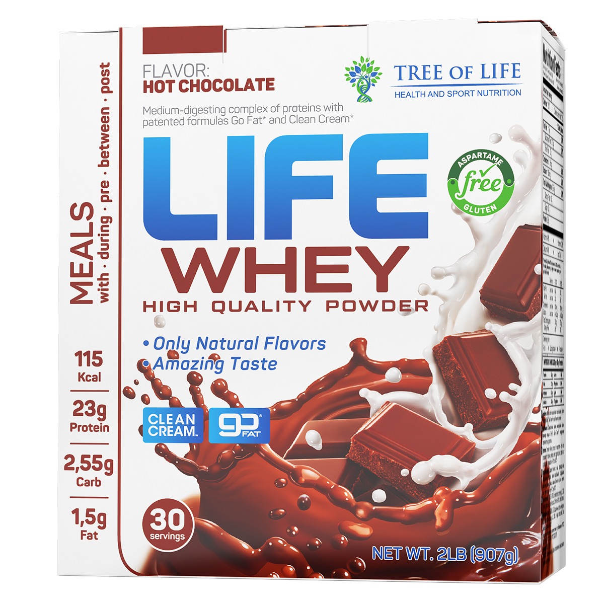 Протеин сывороточный и казеин Tree of Life Life Whey шоколад 30 порций