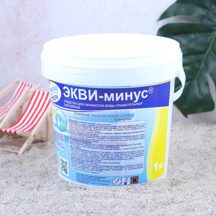 

Средство для понижения уровня ph "Экви-минус", ведро, 1 кг