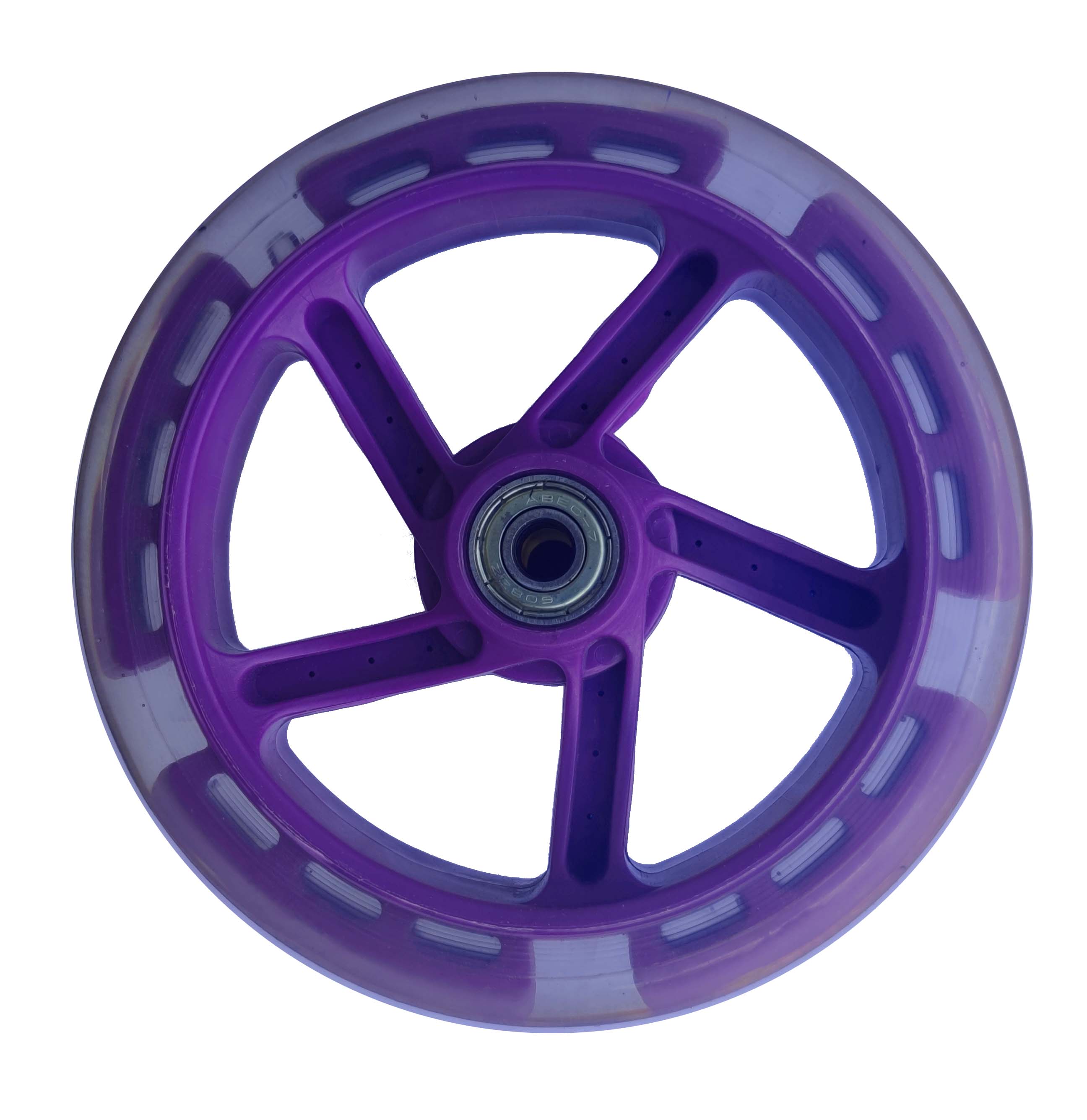 Светящееся колесо для самоката Sportsbaby 145FL/30 мм фиолетовый
