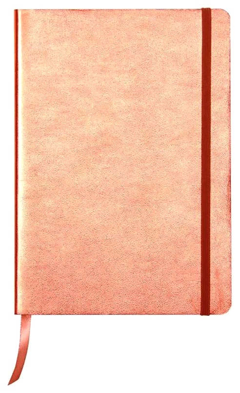 

Блокнот Clairefontaine Cuiris Copper A5 72 листа 90 г/м2 кожа ляссе карман