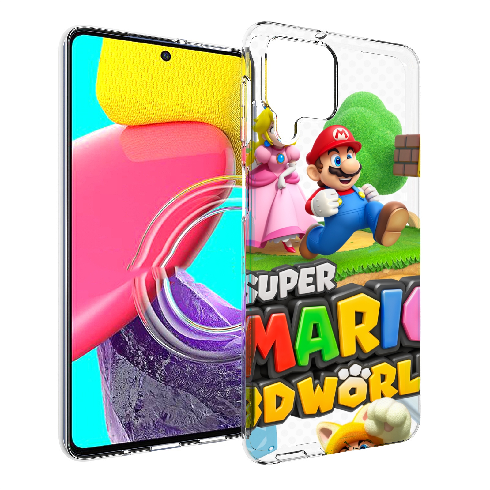 Чехол Mypads Super Mario 3D World Для Samsung Galaxy M53 (Sm-M536)