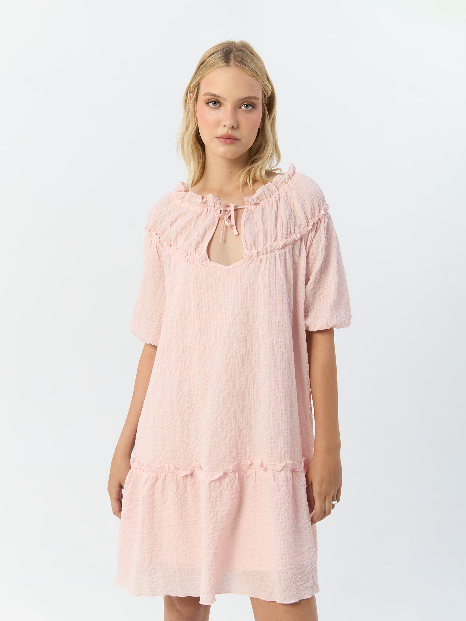 

Платье женское H&M 970109001, розовое, XL, Розовый, 9701090