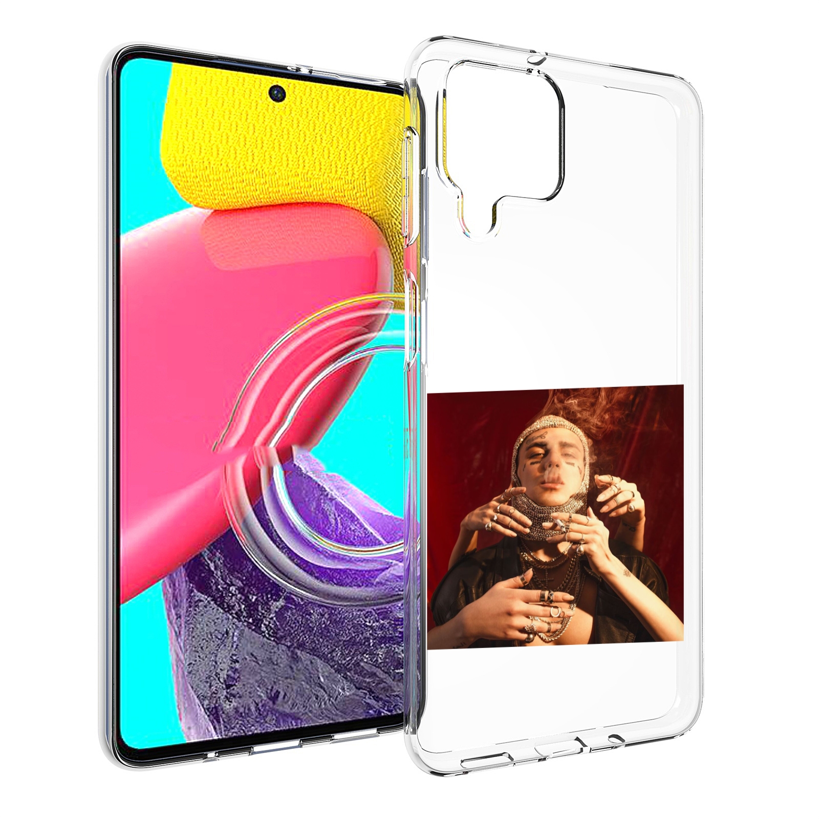 

Чехол Mypads Slime Face Для Samsung Galaxy M53 (Sm-M536), Прозрачный, Tocco