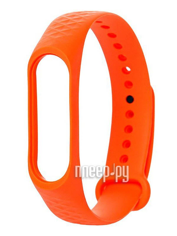 

Ремешок Activ для Xiaomi Mi Band 4/Mi Band 3 Silicone Рельеф Orange 90379, 90379