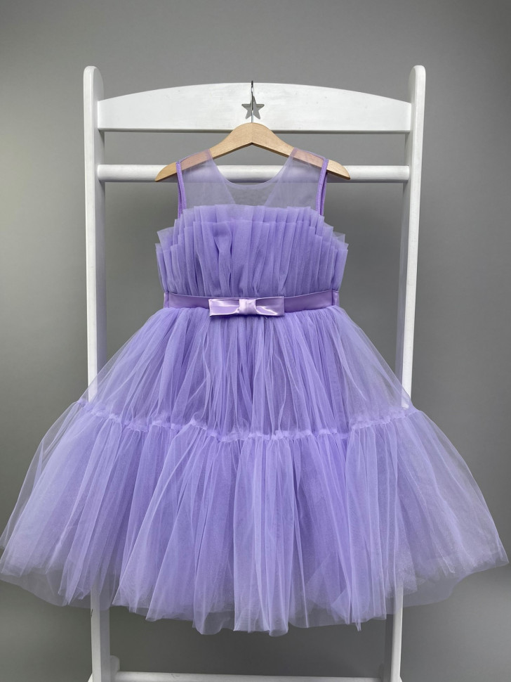 фото Платье детское светланка лилия, фиолетовый, 116