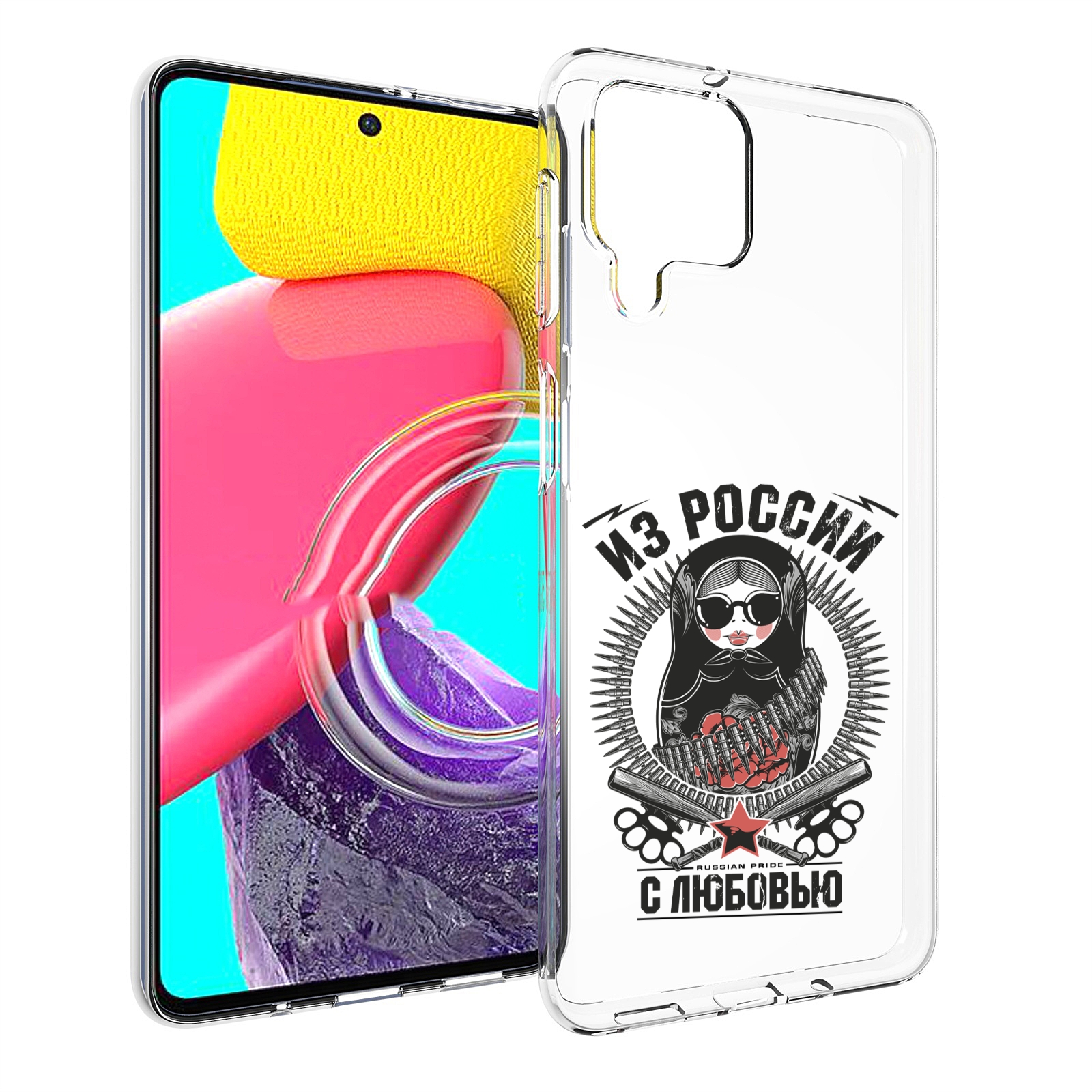 

Чехол MyPads Из России с любовью для Samsung Galaxy M53 (SM-M536), Прозрачный, Tocco