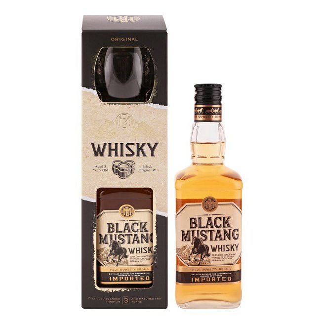 

Виски Шахназарян Black Mustang купажированный 40% 0,5 л Армения