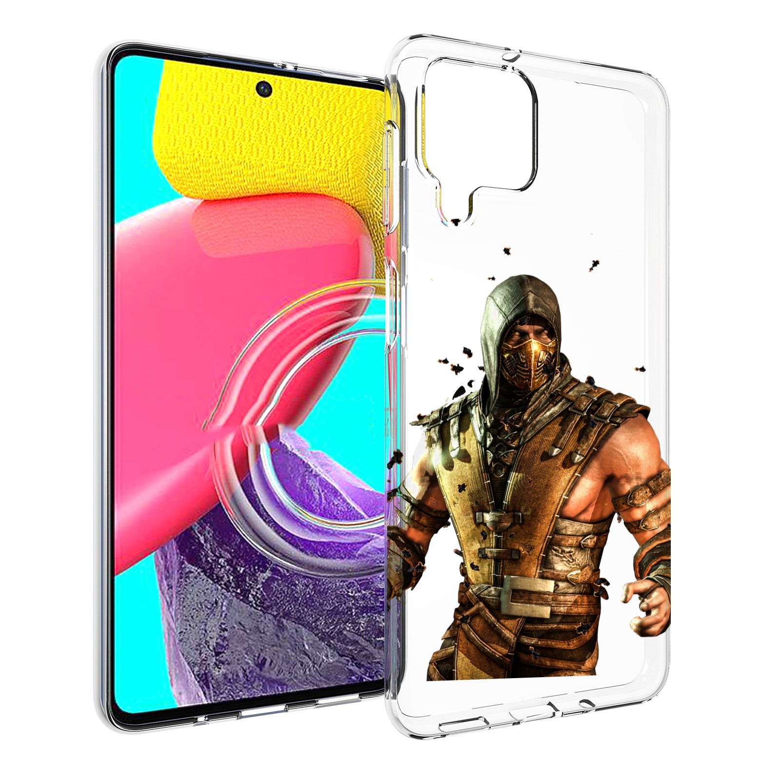 

Чехол MyPads Mortal Kombat scorpion для Samsung Galaxy M53 (SM-M536), Прозрачный, Tocco