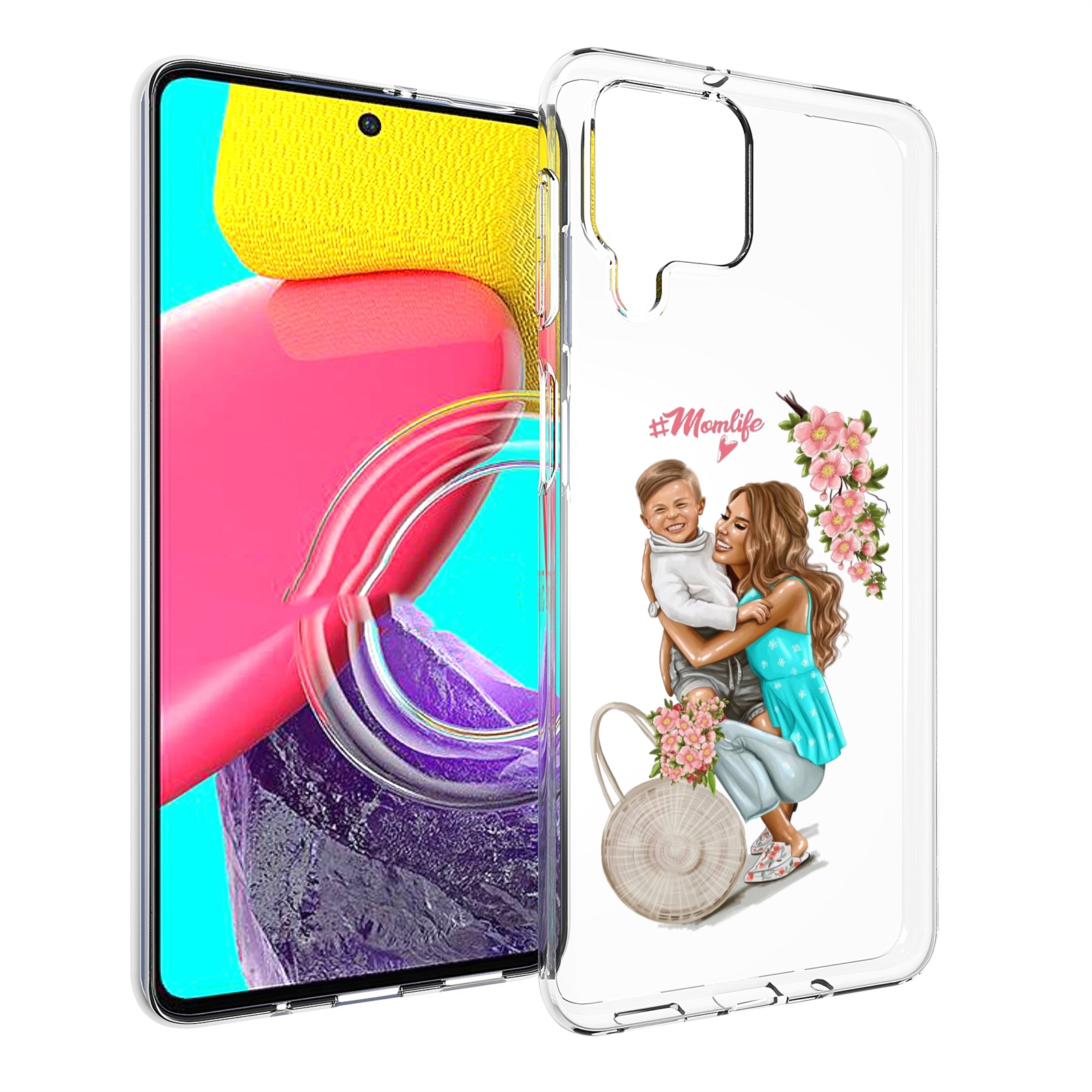 

Чехол MyPads Momlife для Samsung Galaxy M53 (SM-M536), Прозрачный, Tocco